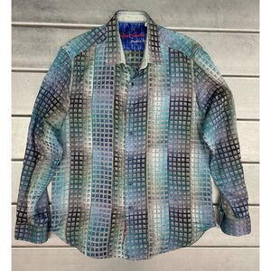Robert Graham‎ Limited Edition Landry Button Up Shirt Mens Large Geometric